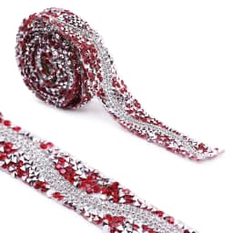 Rhinestones Tape Trim Hot Fix Strass Crystal Sewing Ribbon Appliques DIY Rhinestone For Decorations Trim Garment Accessories