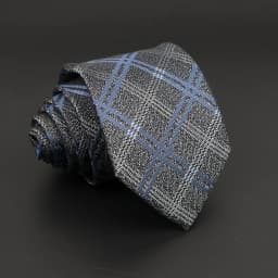 New Men's Classic Plaid Tie Luxury Stripe 8cm Jacquard Necktie All-Match Cravat For Business Wedding Party Daily Wear Accessory
