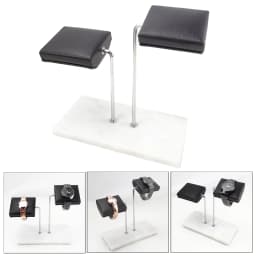 Marble Green Base Gold Support Watch Display Stand for Bracelet Double Watch Jewelry Organizer Watch Placement Jewelry Stand