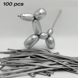 100pcs 260 Magic Strip Balloon Long Pearl Metal Latex Balloons Thick Metallic Inflatable Balloon Birthday Toy Party Decoration