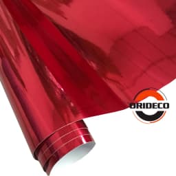 10/20/30/40/50*152CM High Stretchable Orange Chrome Air Bubble Free Mirror Vinyl Wrap Film Sticker Emblem Car Bike Motor Cover