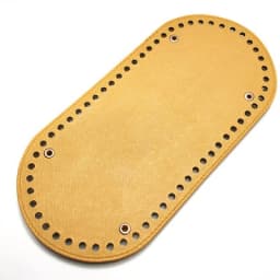 25x12cm Bag Bottom Oval Leather Bottoms with Holes Bag Accessories Handmade PU DIY Part for Handbag Crossbody Messenger Bags