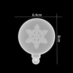 New Christmas Multi Shapes Snowflake Pendant Silicone Mold Hanging Epoxy Resin Mould For DIY Christmas Tree Decor Jewelry Making