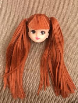 Licca Doll Head Princess DIY Toy Rare Collection Long Hair Doll Parts 1/6 Princess Doll Accessories Colorful Hair Doll Heads
