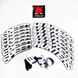 Car Tire Decals Car Tuning Universal 3D Permanent PVC Joined Tire Decor Stickers SPEEDHUNTERS Label Letters for 4 Tires