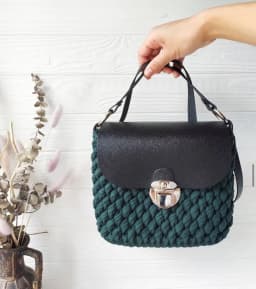 New Shoulder Bag Flap Cover With Holes Replacement for Women Handbag Knitting Sewing Bag DIY PU Leather Bag Accessories 3 Colors