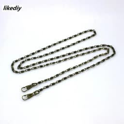 1 Piece About Length 120 CM Width 0.3cm Replacement Metal Twisted Purse Chain For Shoulder Cross Body Handbags Bag Accessories