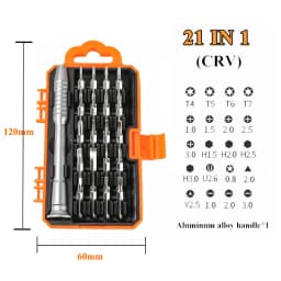 21/31 in 1 Screwdriver Set of Screw Driver Bit Set Multi-function Precision Mobile Phone Repair Device Hand Tools Torx Hex