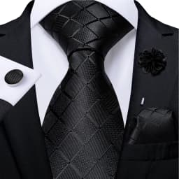 Floral Pink Ties For Men Wedding Party Man Tie Handkerchief Brooch Cufflinks Set Men Accessories Gravata