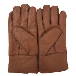 New Men Winter Warm Genuine Sheep Fur Gloves for Men Fur Cashmere Real Leather Snow Gloves Motorcycle Gloves