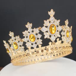Crystal Queen Bridal Crown For Women Luxury Full Circle Wedding Tiara Pageant Prom Headpiece Wedding Bride Hair Accessories
