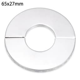 1Pcs Stainless Steel Water Pipe Wall Covers Self-Adhesive Shower Faucet Decorative Cover Chrome Finish Bathroom Accessories