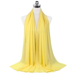 New Premium Plain Chiffon Scarf Muslim Hijab Instant Shawl Soft Ball Bubble Chiffon Head Wraps Islamic Lady Women Hijabs