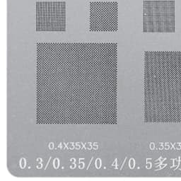 Relife Multi-Purpose BGA Stencil 0.3/0.35/0.4/0.5/Parallel/45 Degree Hole Universal Solder BGA Reballing Stencil Solder Net
