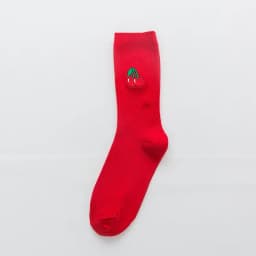 Socks Candy Color Woman's Colorful Pink Red Green Yellow Sock Womens Girls Fruit Socks Apple Banana Cherry Socks Wholesale Sox