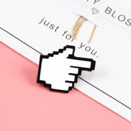 Photoshop Menu Bar Enamel Pins Creative Computer Icons Brooches Mouse Arrow Cursors Blocking Pop-ups Badges Kids Clothes Jewelry
