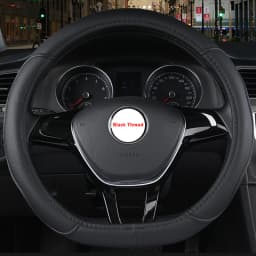 Car Steering Wheel Cover funda volante D Shape For Hyundai Creta II 2021 2022 D Type Braid on Steering-Wheel Wrap Protector