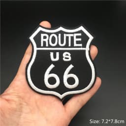 Black Punk Badges Jacket Patch Embroidered Iron Patches For Clothing Sew On Sticker DIY Appliques Decoration Rock Band
