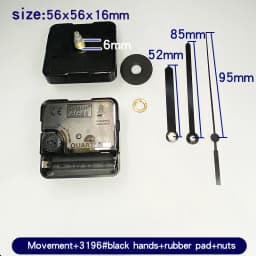 Quartz Clock Movement Kit With Gold Clock Hands Non Ticking Wall Clock Mechanism DIY Clock Making Repair Parts