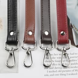 1pc 62cm PU Leather Handle Replacement Bag Straps Detachable Shoulder Handbag Handles Bag Accessories Parts Red Black Yellow