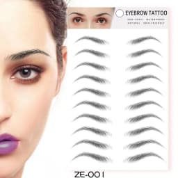 6D Eyebrow Tattoo Sticker Waterproof Eyebrow Templates Tools Cosmetics Professional Makeup Eye Brow Shaper Eyebrows Sticker