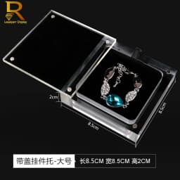 Creative Transparent Jewelry Display Box Necklace Pendant Case Acrylic Showing Case Holder Jewelry Gift Box Trinket Box