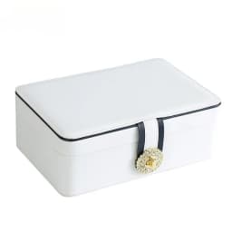 2024Double Layer Jewelry Box Organizer Large Capacity PU Leather Storage Ring Box Earrings studs Jewelry Display Jewelry Package