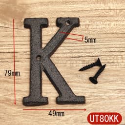 Metal Letters House Numbers Retro 3D Sign Cafe Wall Creative Cast Iron Decoration Doorplate Digital Arabic Furniture Hardware