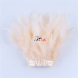 Fluffy Marabou Turkey Feathers Trims DIY Needlework Plumes On Ribbon Wedding Dress Accessories Decorative Feathers For Crafts