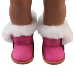 7.5cm Length Plush Snow Boots For 18 Inches American Doll Accessories Baby Doll Festival Shoes Gift For Our Generation Dolls