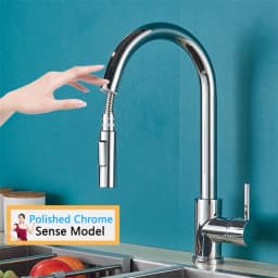 Rozin Smart Touch Kitchen Faucet Brushed Gold Pull Out Sensor Faucets Black/Nickel 360 Rotation Crane 2 Outlet Water Mixer Taps