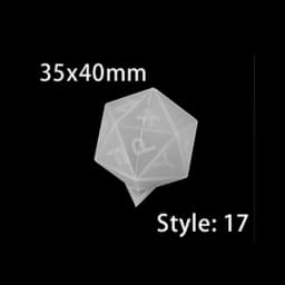 19 Shapes Dice Silicone Molds Fillet Square Triangle Dice Epoxy Resin Mold For DIY Crystal Dice Carfts Jewelry Making Supplies