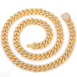 TUHE 6mm 8mm Width Fashion Miami Cuban Chain Necklace For Women Men's Hip Hop Jewelry Copper Cubic Zirconia Necklace Party Gi