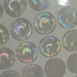 Custom Hologram Sticker Genuine Guaranteed Original Multiple Colors Global Design Logo 3D Laser Holographic Lable Diameter 20mm