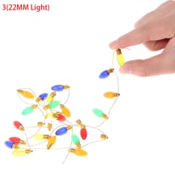 1/12 Dollhouse Miniature Festival Decorative 1M Lamp String Fake Lights Bulb Mini Furniture Doll Accessories
