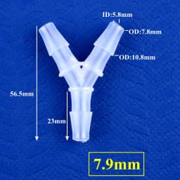 5~200pcs 2.4~12.7mm PP Y-Style Tee Connectors Aquarium Tank Air Pump Aerator Hose Pagoda Joints Irrigation Water Pipe Fittings
