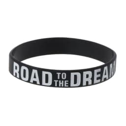 Road to the Dream Never Give Up Motivational Bracelets Silicone Rubber Band Elastic Inspirational Bracelets Jewelry Gift