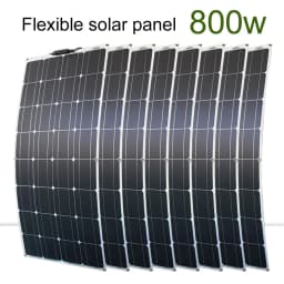 DGSUNLIGHT 100w 200w 12v Portable Solar Panel Flexible 18V 800W Plate Cells Monocrystalline Silicon