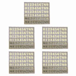 5 Pcs 3mm Alphabet Letters Chunky Glitter Epoxy Resin Decorative Stickers English Letters Numbers UV Epoxy Resin Fillings