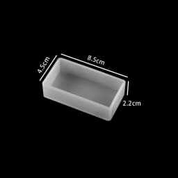 1Pcs Square Rectangle Silicone Mold Dried Flowers Plant UV Epoxy Resin Mould For DIY Coaster Pendant Jewelry Making Accessories