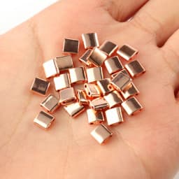 Natural Stone Two Hole Hematite Stone Mineral Loose Spacer Beads For Jewelry Making Handmade Diy Bracelet Necklace Earrings Tila