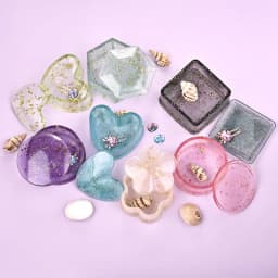 Round Storage Box Resin Epoxy Molds Heart Shape Candy Jewelry Box Resin Molds Silicone For DIY Jewelry Making Epoxy Moulds