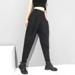 Black High Waist Harem Pants Women New Plus Size Loose Casual All Match Vintage Trousers 2026 Spring Autumn Fashion Streetwear