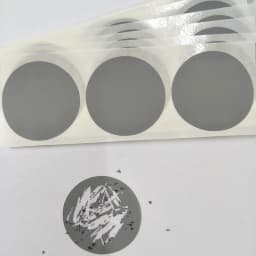 1000Pcs 1.5" Inch 38mm Round Gold Adhesive SCRATCH OFF STICKER DIY Manual Label Tape Hand Made Scratching Stripe Card Film