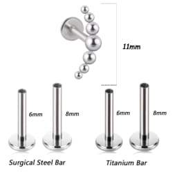 1PC G23 Titanium&Steel 16G CZ Gem Triangle Labret Lip Ring Crystal Cluster Ear Cartilage Tragus Helix Piercing Screw Fit Top 16g