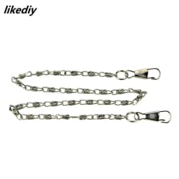 1 Piece About Length 40 CM Width 0.3cm Replacement Metal Twisted Short Paragraph Purse Chain For DIY Wallet Accessory