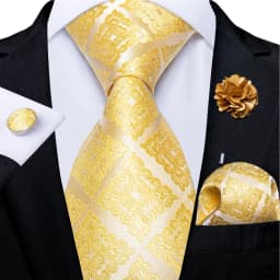 Floral Pink Ties For Men Wedding Party Man Tie Handkerchief Brooch Cufflinks Set Men Accessories Gravata