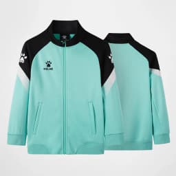 KELME Children's Knit Training Jacket Casual Stand-up Collar Shirt Football Sports Cardigan Jacket Autumn 8061WT3002