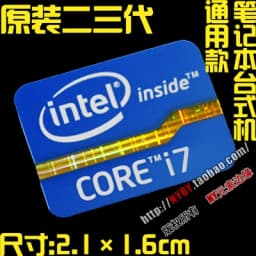 Original Core i7 3 4 5 6 7 8 9 10th Generation Laptop Desktop CPU Label Sticker
