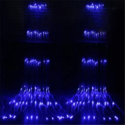 LED 3X2/3X3M Waterfall Curtain Icicle String Lights Meteor Shower Garland Fairy Lights for Christmas Wedding Party Garden Decor